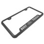 Built Ford Tough 50 States Stainless Steel Rugged Style Black License Plate Frame