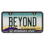 Honda Ridgeline 50 States Stainless Steel Rugged Style Black License Plate Frame