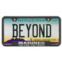 The Few The Proud 50 States Rugged Finish Black Stainless Steel 50 States License Plate Frame