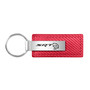 Dodge SRT Hellcat Red Carbon Fiber Texture Leather Key Chain Keyring Keychain