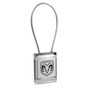 Dodge Ram Logo Metal Silver Chrome Cable Car Key Chain Ring Fob