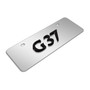 INFINITI G37 Name in 3D European Look Half-Size Brush Metal License Plate