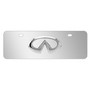 INFINITI 3D Metal Logo European Look Half-Size Brush Metal License Plate