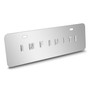 INFINITI Name in 3D European Look Half-Size Brush Metal License Plate