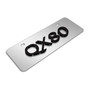 INFINITI QX80 Name in 3D European Look Half-Size Brush Metal License Plate