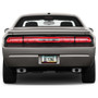 Dodge Challenger in Red Black Real 3K Carbon Fiber Glossy Finish License Plate Frame