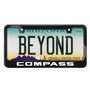 Jeep Compass Black Real 3K Carbon Fiber Glossy Finish License Plate Frame