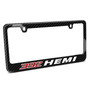 HEMI 392 Black Real 3K Carbon Fiber Glossy Finish License Plate Frame