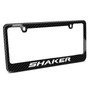 Dodge Challenger Shaker Black Real 3K Carbon Fiber Glossy Finish License Plate Frame