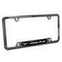 Ford Mustang Mach-E Black Insert Gunmetal Chrome Stainless Steel License Plate Frame