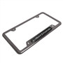 Ford F-150 Lightning Real Carbon Fiber insert Gunmetal Chrome Stainless Steel License Plate Frame
