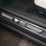 Ford Mustang 50 Years Black Real Carbon Fiber 4 Universal Door Sill Protector