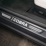Ford Mustang Cobra Black Real Carbon Fiber 4 Universal Door Sill Protector Plate
