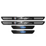 Ford Mustang Script Black Real Carbon Fiber 4 Universal Door Sill Protector