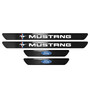 Ford Mustang Tri-Bar Black Real Carbon Fiber 4 Universal Door Sill Protector