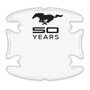 Ford Mustang 50 Years Universal Car Door Handle Cup Protector Clear Decal Stickers, Pair