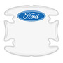 Ford Logo Universal Car Door Handle Cup Protector Clear Decal Stickers, Pair