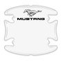Ford Mustang Universal Car Door Handle Cup Protector Clear Decal Stickers, Pair