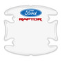 Ford F-150 Raptor 2017 up in Red Universal Car Door Handle Cup Protector Clear Decal Stickers, Pair