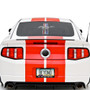 Ford Mustang Tri-Bar Logo Perforated Unobstructed View 18" Vinyl Window Film Adhesive Wrap Graphic Decal