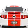 Ford Mustang Nameplate Perforated Unobstructed View 24" Vinyl Window Film Adhesive Wrap Graphic Decal