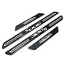 Chrysler 300S Logo Black Real Carbon Fiber 4 Pcs Universal Car Door Sill Step Protector Kick Plates, Set of 4