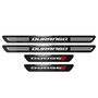 Dodge Durango Black Real Carbon Fiber 4 Pcs Universal Car Door Sill Step Protector Kick Plates, Set of 4