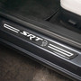Dodge SRT Hellcat Black Real Carbon Fiber 4 Pcs Universal Car Door Sill Step Protector Kick Plates, Set of 4