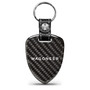 Jeep Wagoneer Real Black Carbon Fiber Large Shield-Style Key Chain