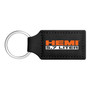 HEMI 5.7 Liter Rectangular Black Leatherette Key Chain