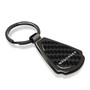 Jeep Wagoneer Real Black Carbon Fiber Gunmetal Black Metal Teardrop Key Chain