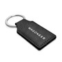 Jeep Wagoneer Rectangular Black Leather Key Chain