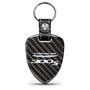 Chrysler 300S Real Black Carbon Fiber Large Shield-Style Key Chain