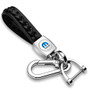 Mopar in White Braided Rope Style Genuine Leather Chrome Hook Key Chain