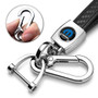 Mopar in Black Real Black Carbon Fiber Loop-Strap Chrome Hook Key Chain