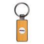 Ford F-150 FX4 Off Road Roundel Logo in White on Maple Wood Gray Gunmetal Metal Case Key Chain