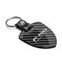 Ford F-150 Lightning Real Black Carbon Fiber Large Shield-Style Key Chain