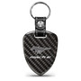 Ford Mustang Mach-E Real Black Carbon Fiber Large Shield-Style Key Chain