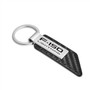 Ford F-150 Lightning Carbon Fiber Texture Black Leather Strap Key Chain