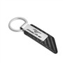 Ford Mustang Mach-E Carbon Fiber Texture Black Leather Strap Key Chain