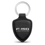 Ford F-150 Lightning Soft Real Black Leather Shield-Style Key Chain