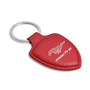 Ford Mustang Mach-E Soft Real Red Leather Shield-Style Key Chain