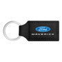 Ford Maverick Rectangular Black Leather Key Chain