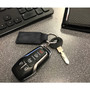 Ford Mustang Mach-E Rectangular Black Leather Key Chain