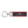 Ford Maverick Real Carbon Fiber Strap Key Chain with Red Edge