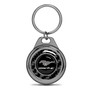 Ford Mustang Mach-E Real Black Carbon Fiber Gunmetal Roundel Metal Case Key Chain