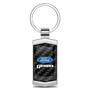 Ford F-150 Real Black Carbon Fiber Chrome Metal Case Key Chain