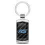 Ford Focus RS Real Black Carbon Fiber Chrome Metal Case Key Chain