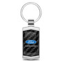 Ford Expedition Real Black Carbon Fiber Chrome Metal Case Key Chain