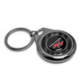 Dodge Challenger R/T Real Black Carbon Fiber Gunmetal Roundel Metal Case Key Chain